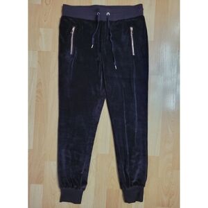 Revamped Athleisure velour jogger pants